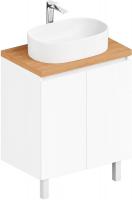 ЗОВ Тумба под умывальник Монови 60 M60LW0LWS-HPL38T (туя/белый)