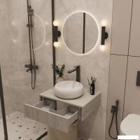 ЗОВ Тумба под умывальник Токио премиум 60 TP60ELSPTOC0 (вяз либерти серебряный)