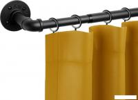 Карниз для штор UG Home Раздвижной 1-рядный 1КМ-180-360-Ч (черный, 1.8-3.6м)