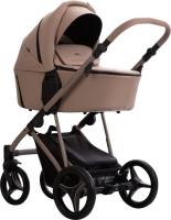 Универсальная коляска BEBETTO Pelpasso 2в1 Pro (01 Kaszmir, бежевая кожа)