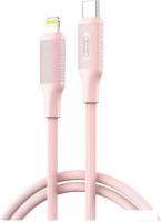 Кабель XO NB-Q265A USB Type-C - Lightning (1 м, розовый)