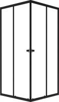 Душевой уголок Saniteco SNT-802 Cube 90х90 без поддона (черный/прозрачное стекло)