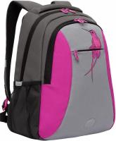 Школьный рюкзак Grizzly RD-242-4/2 (темно-серый/фуксия)