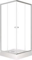 Душевой уголок Saniteco SNT-804 Cube 90х90 с поддоном (хром/прозрачное стекло)