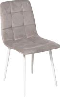 Стул Алвест AV 406-N (бежевый бархат Confetti smoke/белый)