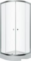 Душевой уголок Saniteco SNT-803 90х90 с поддоном (хром/прозрачное стекло)