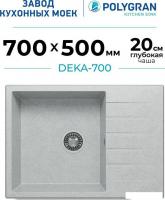 Кухонная мойка Polygran Deka 700 (светло-серый)