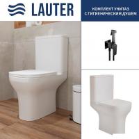 Унитаз напольный Lauter W236 2110236 + гигиенический душ Rinse 21GN4052BM