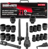 Универсальный набор инструментов BaumAuto BM-6212-9MPB (21 предмет)