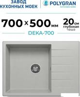 Кухонная мойка Polygran Deka 700 (серый)