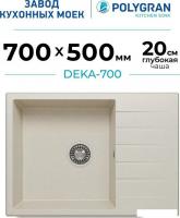 Кухонная мойка Polygran Deka 700 (кремовый)