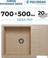 Кухонная мойка Polygran Deka 700 (песочный)