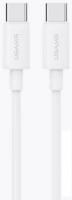Кабель Usams US-SJ711 USB Type-C - USB Type-C (1 м, белый)