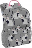 Детский рюкзак Grizzly Кошечки на сером RK-678-1 (серый)