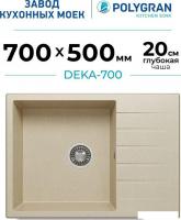 Кухонная мойка Polygran Deka 700 (опал)