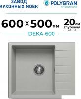 Кухонная мойка Polygran Deka 600 (серый)