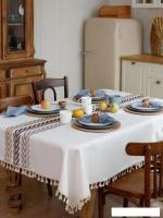 Скатерть Home One Linen Twigs 140x180 436213 (бежевый)
