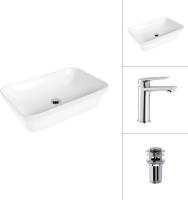 Умывальник Lauter 21370 + Sky 21CK533C с донным клапаном 21190CH (хром)