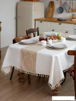 Скатерть Home One Linen Weave 140x220 436215 (бежевый)