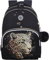 Школьный рюкзак Grizzly RG-660-4 (черный/золотой)