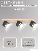 Спот Aitin Pro X4504/3 (черный/дерево)