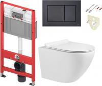 Унитаз подвесной Grado GD-W203T + TECE 9400414 (с кнопкой смыва)