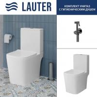 Унитаз напольный Lauter W09 S-TRAP 21900004 + гигиенический душ Breez 21GN7072BM (вертикальный выпус