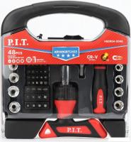 Набор отвертка с битами и головками P.I.T. Advance HSDR04-0048 (48 предметов)