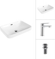 Умывальник Lauter 21441A + Sky 21CK533C с донным клапаном 21190CH (хром)