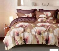 2-спальный комплект постельного белья Luxsonia Колоски Поплин 2сп 70x70 Ви28-0351/220 (на резинке)