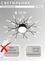 Припотолочная люстра Aitin Pro C9109/28+1 (черный/золото)