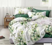 1.5-спальный комплект постельного белья Luxsonia Яблоневый цвет Поплин 1.5сп 70x70 Ви24-0313/220 (на