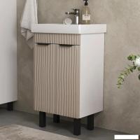 Volna Тумба с умывальником Lotty 50.2D Тигода + Тигода 50 (латте, напольная)