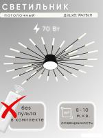 Припотолочная люстра Aitin Pro C9108/28+1 (черный/золото)