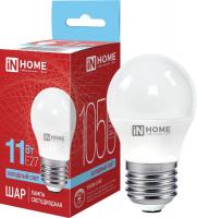 Светодиодная лампочка In Home LED-Шар-VC 11 Вт 230В Е27 6500К 1050 Лм