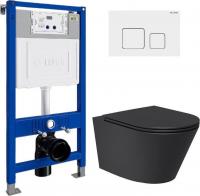 Унитаз подвесной Lauter Longer 2110822B + 21901001 (кнопка 219702F, белый)