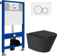 Унитаз подвесной Lauter Longer 2110822B + 21901001 (кнопка 219702E, белый)