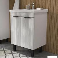 Volna Тумба с умывальником Lotty 60.2D Миранда + Миранда 60 (белый, напольная)