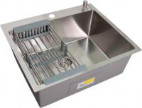 Кухонная мойка Wisent WS-36045D/GER013 (с сифоном, дозатором и коландером)