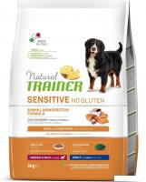 Сухой корм для собак Trainer Для средних и крупных пород с чувствит. пищеварением с лососем 3 кг
