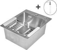 Кухонная мойка Wisent WS-34050/GER013 (с сифоном, дозатором и коландером)