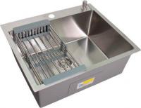 Кухонная мойка Wisent WS-37050D/GER013 (с сифоном, дозатором и коландером)