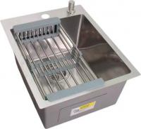 Кухонная мойка Wisent WS-34050D/GER013 (с сифоном, дозатором и коландером)