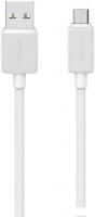 Кабель Usams US-SJ690 USB Type-A - microUSB (1 м, белый)