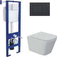 Унитаз подвесной Berges Wasserhaus Floe S Rimless + АТОМ 410 AT-043336 (с сиденьем)