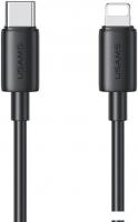 Кабель Usams SJ712 USB Type-C - Lightning (1 м, черный)