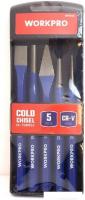 Набор зубил Workpro WP201303 (5 предметов)