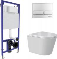 Унитаз подвесной Berges Wasserhaus Vita Rimless 043371 (с сиденьем)