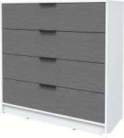 Комод Интерлиния Концепт КТ-К100 Глосс (белый платинум/дуб серый)