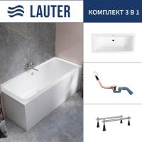 Ванна Lauter Olympia 170x75 21100075 (с ножками и сифоном 21Y11022 белый)